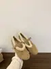 Zapatos planos de ante peludo estilo hada para mujer, nuevo estilo otoño e invierno 2025, zapatos Mary Jane cálidos de felpa, zapatos Birkenstock, zapatos de algodón