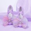 Sapatos de dança azuis mulheres de sola macia infantil clássica chinesa balé especial sapatos de dança para meninas Garra 8037