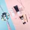 Guirnalda de Coche de Acrílico Colgante Pegamento de Crema Paquete de Materiales DIY Joyería Hecha a Mano Accesorios Pequeños Decoración de Anillo de Ratán