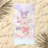 Toalla de Playa Sanrio Patrón de Dibujos Animados para Niños Gato Kitty Estampado Toalla de Baño Microfibra Secado Rápido para la Playa Toalla de Natación