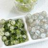 [Jianjia] Cuentas Redondas de 10 mm Jade Glaseado Sensación Rota Cuentas Popcorn Bicolor Accesorios con Cuentas DIY Pulsera Collar