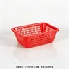 Cesta escurridora de plástico PP engrosado, cesta rectangular para lavar y almacenar verduras de cocina, cesta de almacenamiento multiusos para el hogar