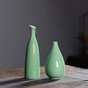 Jarrón de celadón Xinyu Longquan de montaña vacía, cerámica china creativa para el hogar, sala de estar, flores secas hidropónicas, decoración de flores de tamaño pequeño