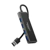 Hub USB 3.0 Divisor de 4 Puertos Hub 3.0 Hub 3.0 Estación de Acoplamiento USB para Laptop Escritorio Hub