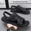 Novas Sandálias Masculinas de Verão, Sapatos de Praia Antiderrapantes com Solado Grosso, Sandálias Casuais de Solado Macio de Uso Duplo, Modernas