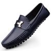 Mocasines populares transfronterizos en vivo zapatos de conducción perezosos transfronterizos de talla grande zapatos casuales británicos zapatos de hombre de cuero genuino