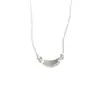 Venta Caliente Collar de Tubo Curvo de Cristal Blanco Elegante Versátil Gama Alta Diseño Original Nicho Lujo Ligero Regalo para Amigos