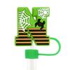 Serie Creativa Nueva de Halloween Pegamento Suave de PVC Tapa para Popote de 10 mm Tapón de Polvo Accesorios de Decoración para Popotes de Fiesta DIY