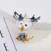 Personalidade criativa transfronteiriça liga gota de óleo pequeno monstro coruja broche moda Coringa pin broche joia atacado
