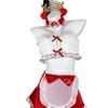 Ge Meng lingerie sexy vermelho vento puro uniforme de empregada de Natal roupas de dormir terno feminino ny