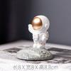 Soporte creativo para teléfono móvil de astronauta suministros para oficina y hogar soporte para teléfono móvil de hombre espacial decoración de resina se puede usar como logotipo