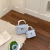 Nova Bolsa Pequena Quadrada de Bolinhas de Nicho para Mulheres Primavera 2026, Versátil Bolsa de Ombro Transversal Estilo Coreano, Bolsa de Mão Fofa e Fashion