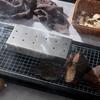 Suministros transfronterizos para barbacoa al aire libre, nueva caja ahumada cuadrada de acero inoxidable, parrilla para tocino, ahumador