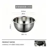 [Genuino de Fábrica] Cuenco Grueso de Acero Inoxidable Grado Alimenticio 304 para Batir Huevos en la Cocina y Cuenco para Lavar Platos en Casa