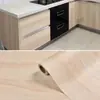 Papel Tapiz Autoadhesivo Impermeable con Textura de Madera Simulada Pegatina para Escritorio Escritorio Armario de Ropa Armario Pegatina de Pared a Prueba de Humedad Armario Moderno Sencillo