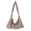 Bolso Tote de Cuero Suave de Color Sólido Relajado Estilo Coreano para Mujer Primavera 2026 Gran Capacidad Bolso de Hombro Cruzado Simple y Elegante