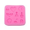 Tijeras peine secador de pelo herramientas de peluquería molde de silicona para repostería botella de perfume bolsa amor labios sexys