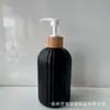 Botellas de gel antibacterial de colores, botellas dispensadoras de loción y gel de ducha para hoteles transfronterizos, botellas de champú de rayas verticales, botellas de vidrio