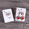 Pendientes de cartón blanco de 350 g con impresión a color, collares y tarjetas para exhibir joyas, pendientes, tarjetas colgantes, venta al por mayor