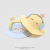Sombrero de Pescador para Bebé Lindo Estilo Oso de Dibujos Animados Sombrero Cubo con Auriculares Estilo Coreano Ins Sombrero de Sol para Niños de 2 Años Exportación