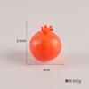 Miniatura de simulación modelo de fruta y comida naranja fresa pitaya plátano lichi limón decoración de comida