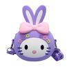 Bolsa de Ombro Pequena para Acessórios de Crianças de Silicone, Porta-Moedas, Elástico, Bolsa Transversal Respirável Impermeável Mini
