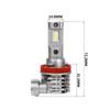 Faro LED para coche, luz de cruce y de lejos, bombilla láser integrada inalámbrica, luz LED para coche, luz para motocicleta