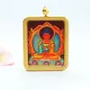 Pingente Thangka de Argila Roxa Alto Teor Guan Yu Pingente dos Oito Deuses Guardiões de Cinábrio Venda Atacado Ao Vivo S5092506