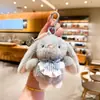 Llavero Creativo Lindo de Conejo de Orejas Caídas para Mujer, Muñeco de Peluche de Conejito de Dibujos Animados, Colgante para Mochila Escolar de Estudiante, Pequeño Regalo