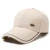 Chapéus para Homens de Meia-Idade e Idosos, Novos Chapéus de Sol Esportivos ao Ar Livre para Primavera e Outono, Bonés Simples com Aba, Chapéus Casuais para Homens Idosos