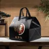 Bolsa Térmica para Llevar Color Papel Kraft, Bolsa de Embalaje Gruesa de Tela No Tejida con Papel de Aluminio, Bolsa para Llevar para Bar de Té, Barbacoa, Catering