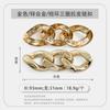 Zapatos Pequeños de Piel con Accesorios Metálicos Decorativos, Zapatos de Mujer con Hebillas de Zapato de Cadena de Perlas Incrustadas de Diamantes, Accesorios Individuales para Zapatos, Adornos de Hebilla de Piel para Zapatos