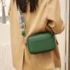 Bolso Transfronterizo para Mujer, Nuevo Bolso Cruzado Retro de Color Sólido de Cuero Genuino, Moderno, Sencillo y Versátil, Bolso Cuadrado Pequeño de Hombro Único de Piel de Vaca de Primera Capa