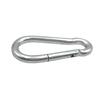 Mosquetón de Acero al Carbono con Hebilla de Resorte, 10 cm de Largo, Hebilla de Seguridad de Hierro Galvanizado, para Columpio, Hamaca, Resistente a la Corrosión y Duradero