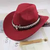 Chapéu Top Étnico Chapéu de Cowboy Ocidental Xizang Xizang Chapéu de Performance Chapéu de Lã Chapéu de Lã Retrô Centro-Europeu e Americano