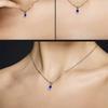 Joyería de estilo coreano colgante de zafiro natural chapado en oro de 18 quilates diamante en forma de huevo diamante gema de color accesorios de moda