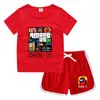 Camiseta de cuello redondo para niños, pantalones cortos, camiseta informal coreana, conjunto de camiseta interior absorbente de sudor, de caramelo, de verano 2023