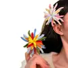 [Encanto Antiguo Oriental] Nuevo Estilo Flor de Fuego con Varilla Retorcida, Lujo Ligero, Estilo Hada, Nicho, Gama Alta, Exquisita Flor para el Cabello