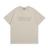 Temporada 8 FOG ESSENTIALS Marca de Moda Estamparia Flockada Masculina e Feminina Casal Solta Gola Redonda Manga Curta Camiseta Shorts