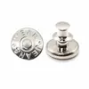 6 piezas-Botón de jeans ajustable desmontable Botón metálico vintage sin coser accesorio para prenda Botón I
