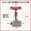 Válvula Agulha J21W-160P Aço Inoxidável 304 Rosca Macho/Fêmea
