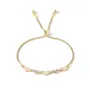 Comercio Exterior Transfronterizo Pulsera Coreana para Mujer Joyería Europea y Americana Diamante de Amor Pulsera Elástica Ajustable Accesorios en Forma de Corazón
