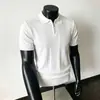 Suéter de Punto Medio Cremallera Versátil para Hombre Transfronterizo, Nuevo Estilo Casual de Moda, Diseño Cómodo y a la Moda, Camisa Polo para Hombre