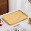 Bandeja de Paja de Trigo Juego de Té para el Hogar Bandeja para Taza de Té Bandeja Rectangular para Frutas Bandeja de Almacenamiento Bandeja para Piezas de Rompecabezas Infantiles