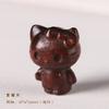 Original Sandalwood DIY Escultura Criativa Hello Kitty Animal Bonito Mini Gato De Madeira Acessórios Pulseira Acessórios
