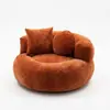 Sofá Preguiçoso Único de Veludo, Puff Tatami Tendência Estilo Ins, Uso Doméstico para Sala de Estar Varanda, Reclinável, Comprimido para Envio Transfronteiriço