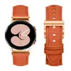 Adecuado para Samsung Watch6/5 Estilo de Pieza de Cabeza sin Costuras Pulsera Inteligente con Cola Puntiaguda y Patrón de Lichi Correa de Cuero Genuino