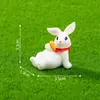 Nuevo producto transfronterizo: adorable figura de conejito de Pascua, linda muñeca de conejito, accesorios de decoración DIY, adornos mini colgantes