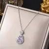 Corrente de clavícula em aço titânio estilo nacional retrô pingente de cadeado da paz de jade temperamento versátil acessórios de estilo chinês de alta qualidade
