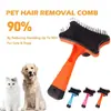 Peine Desenredador para Mascotas, Herramienta de Aseo de Plástico para Perros y Gatos, Peine de Plástico para Aseo de Mascotas, Diseño de Dientes Anchos para Eliminar Nudos y Enredos, Reduce la Tensión y el Estrés en tu Mascota, Esencial para el Cuidado de Razas de Pelo Largo